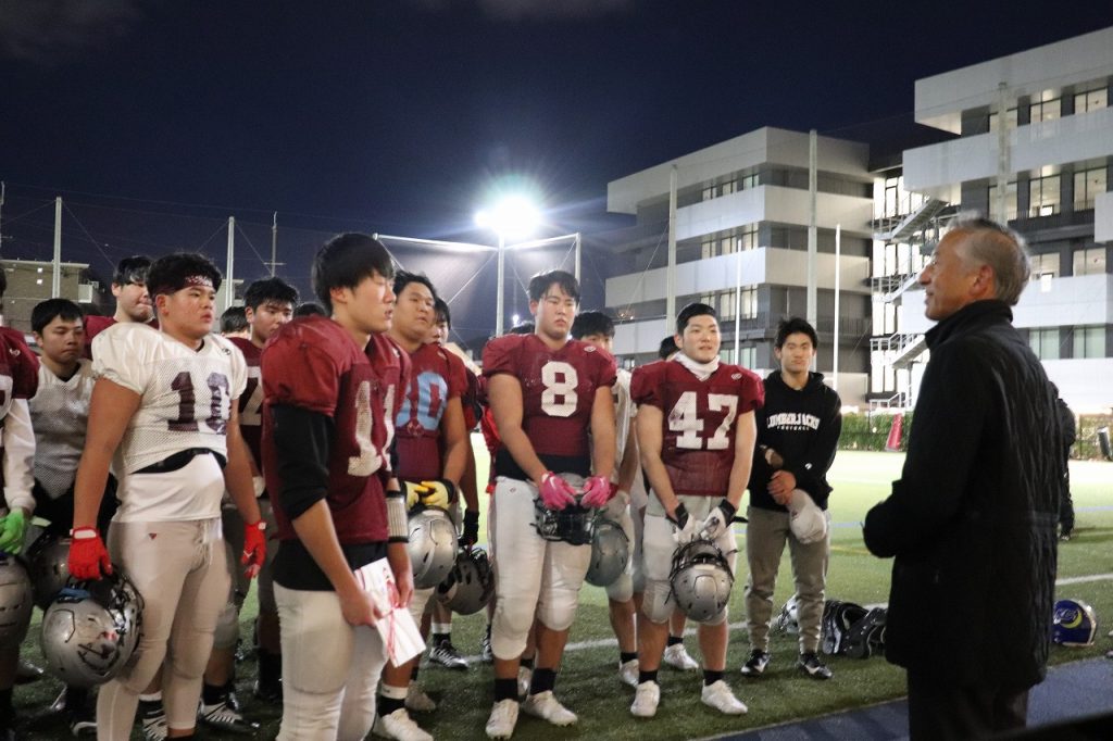 【アメフト部】理事長からの応援！